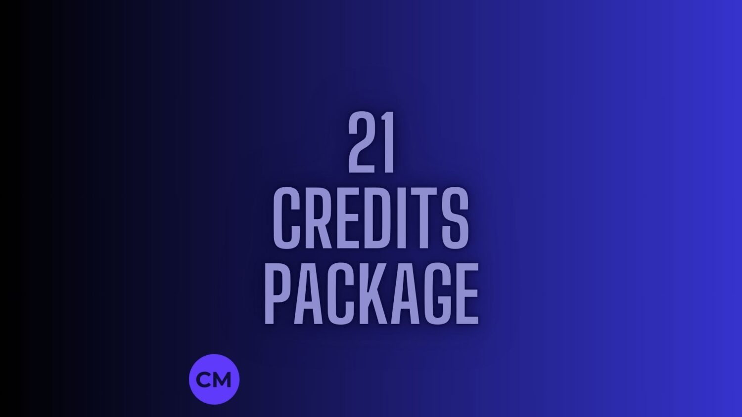21 Credits Package