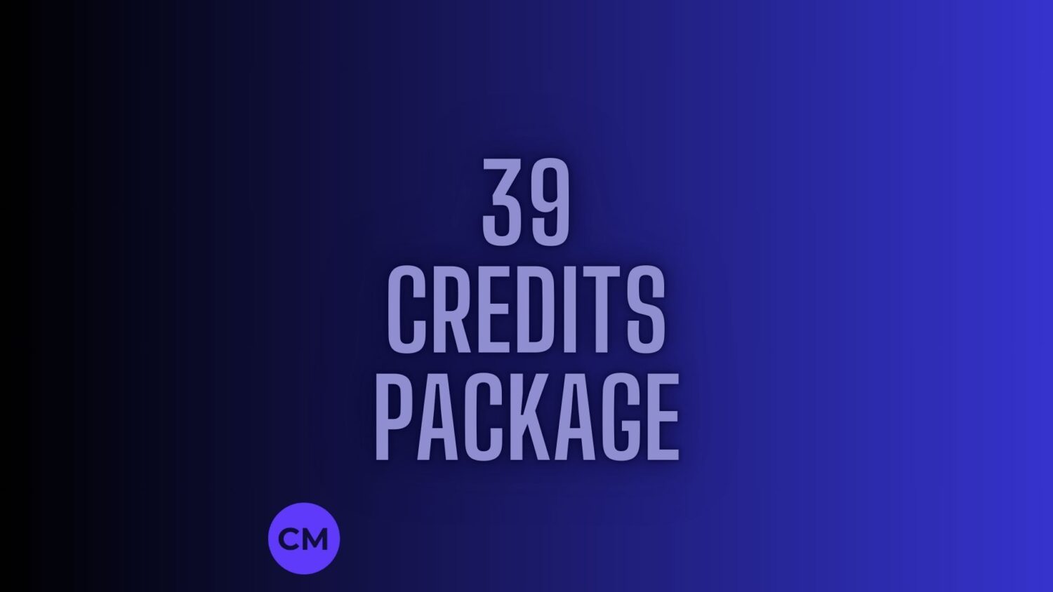39 Credits Package
