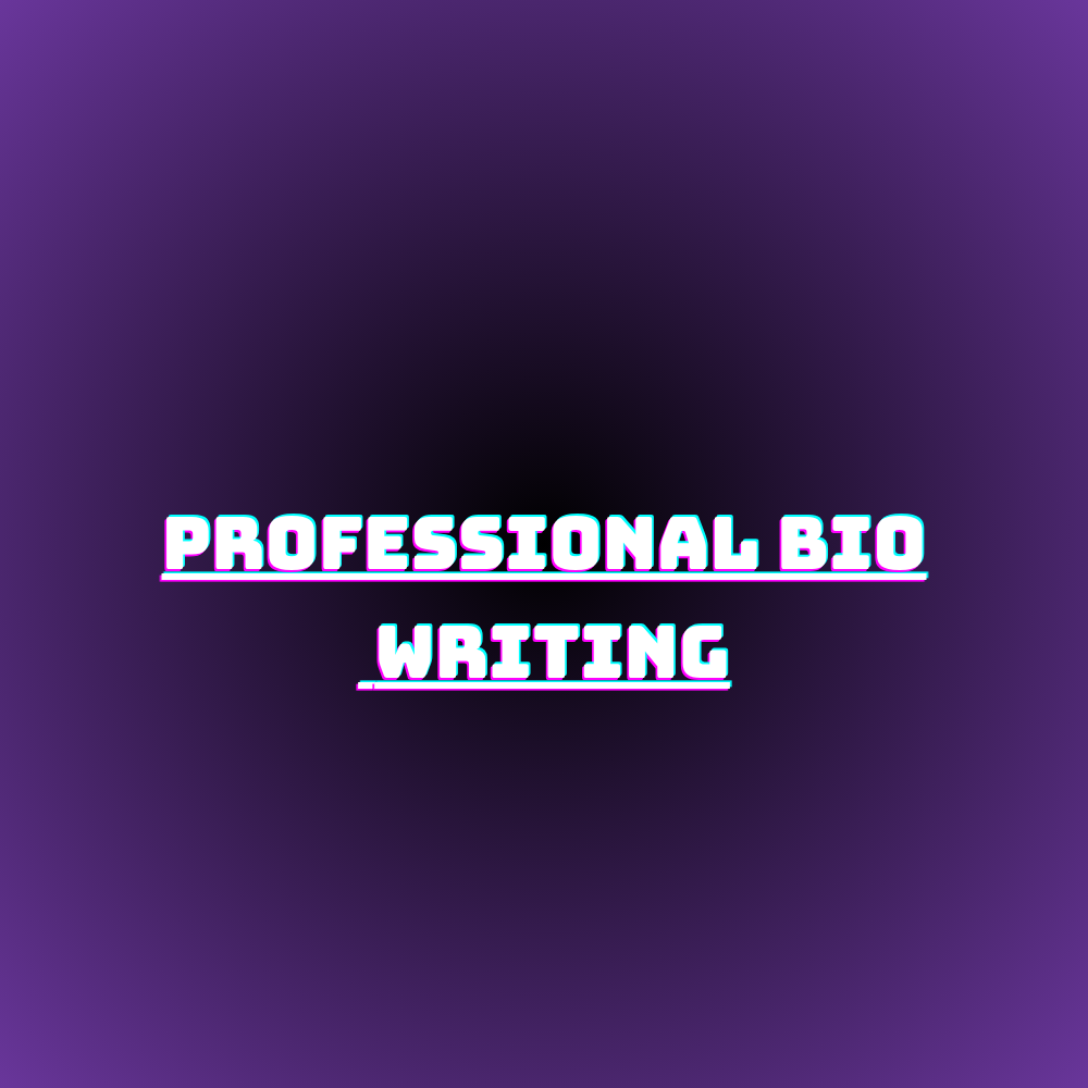 13 Professional Bio Writing