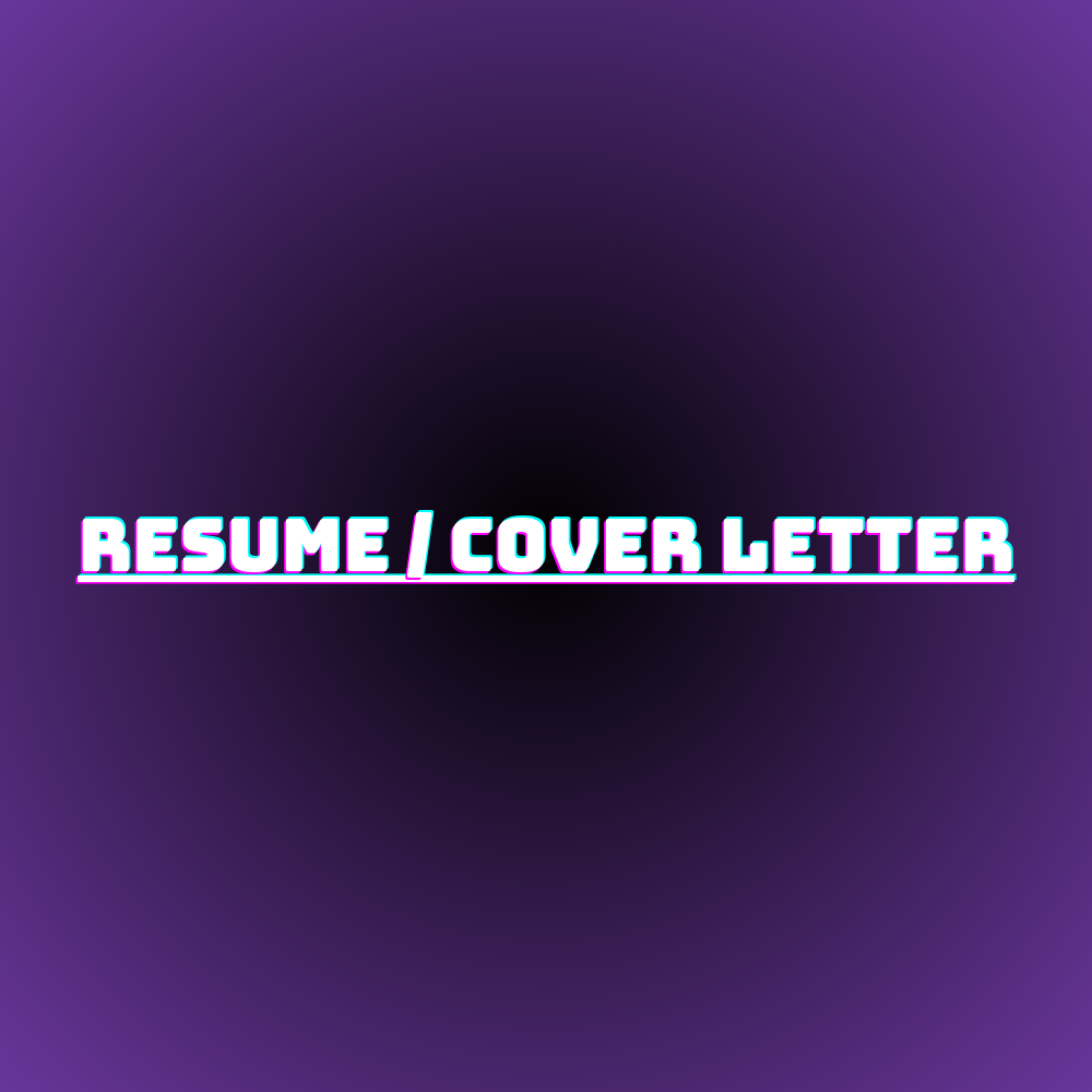 14 Resume / Cover Letter