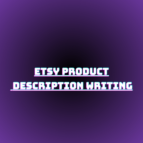 Etsy Product Description Writing